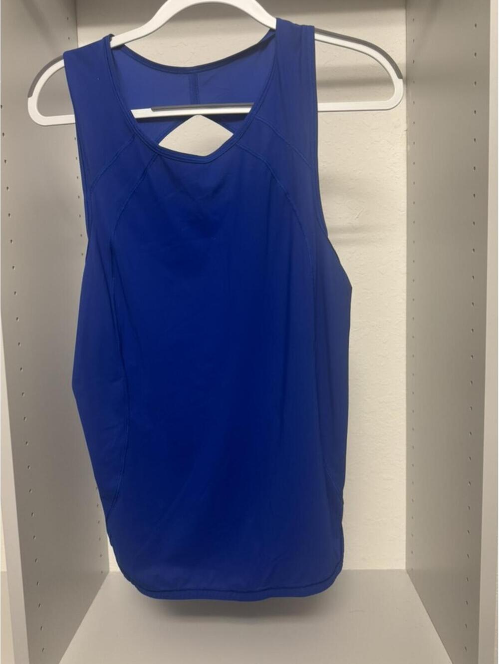 Lululemon Blue Sculpt Tank Size 10